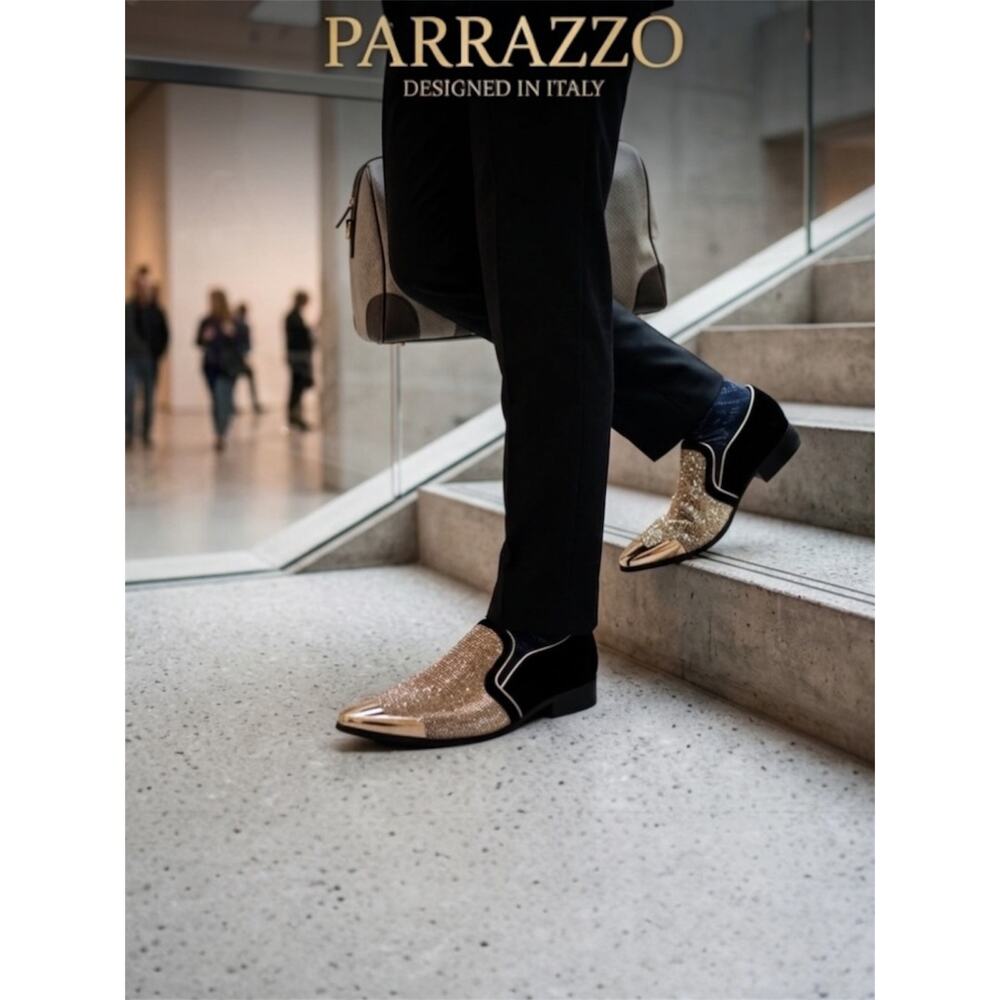 Parrazzo Crystal Loafers – Men's Size 7.5